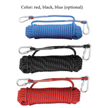 Load image into Gallery viewer, 10-30m Outdoor Rock Climbing Rope Rock Climbing Equipment 10mm Diameter Emergency Paracord Rescue Safety Rope Hiking Accessory