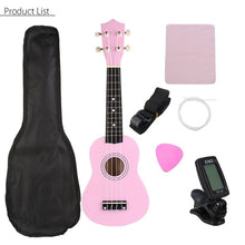 Load image into Gallery viewer, Zebra 21 inch Ukelele Soprano 4 Strings Hawaiian Spruce Basswood Guitar Musical Instrument Set Kits+Tuner+String+Strap+Bag